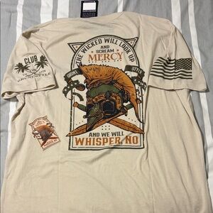 Grunt Style Cream Graphic Tee with Bold Design